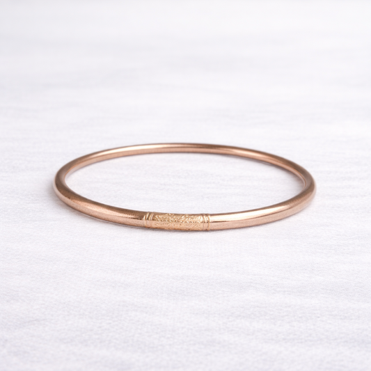 Jonc bouddhiste Kumlaï or rose – bracelet bouddhiste traditionnel de Thaïlande