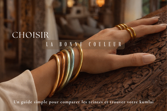Guide pour choisir la couleur d’un jonc bouddhiste Bâan Kumlaï et comparer les teintes kumlai