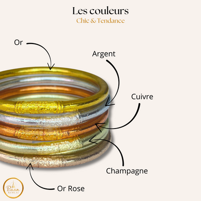Les couleurs des joncs bouddhistes traditionnels - Bracelet Kumlai authentique de Thaïlande