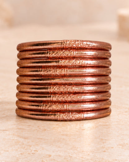 9 joncs bouddhistes Rose Poudré Bâan Kumlaï avec mantra gravé