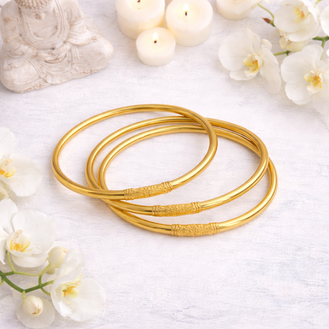 Pourquoi porter 3 joncs bouddhistes - Les kumlai se portent en nombre impair - On porte troisl bracelets pour l'équilibre, l'harmonie et la protection.