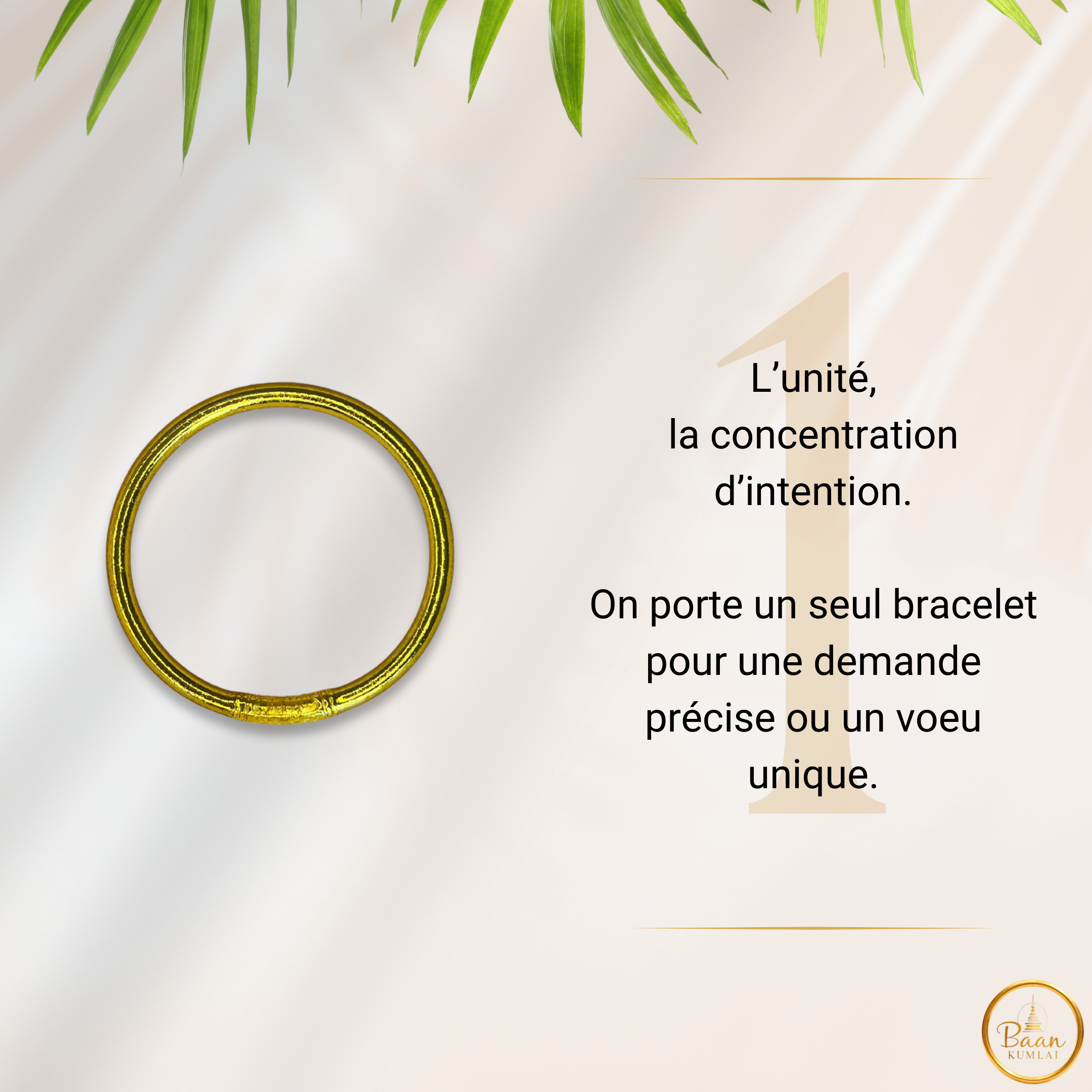 Signification de porter 1 jonc bouddhiste Kumlaï – nombre impair et intention unique